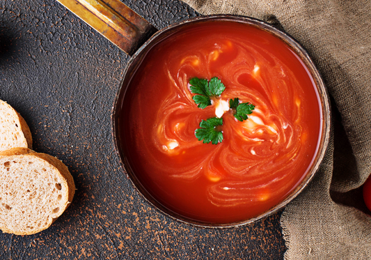 Roasted Tomato & Lime Soup